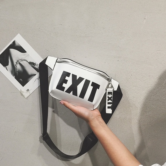 LEATHER “EXIT” Bag - Picture 2 of 4